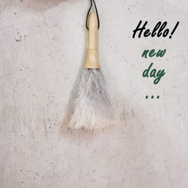 Dulton Dust Duster Mini White Feather Duster (Length 8.1 inches (205 mm) FEATHER DUSTER MINI WHITE H20-0138WT