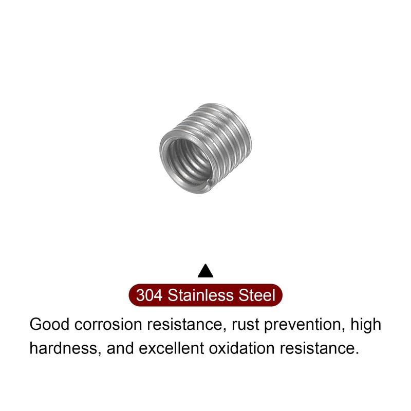 sourcing map 20pcs Wire Thread Inserts M2 x 0.4 2D