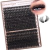 Geeneiya Volume Lash Clusters Eyelash Clusters DIY Lash Extension D