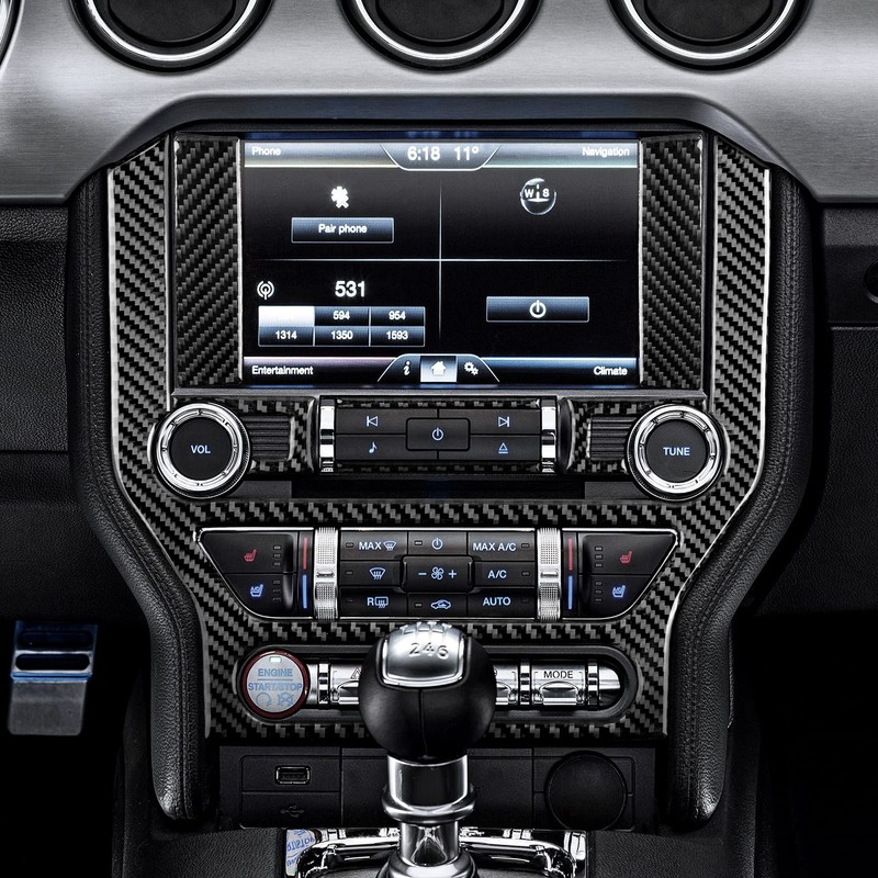 Car Central Control Navigation Panel Sticker for Ford Mustang 2015