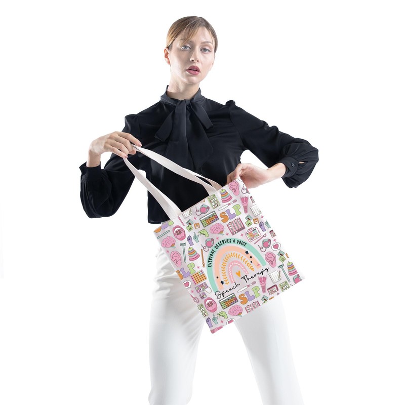Speech Therapy Tote Bag Everyone Deserve A Voice Speech Therapy