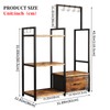 WCBSQX 3-Tier Purse Rack Stand with Pull-Out Drawer & 6