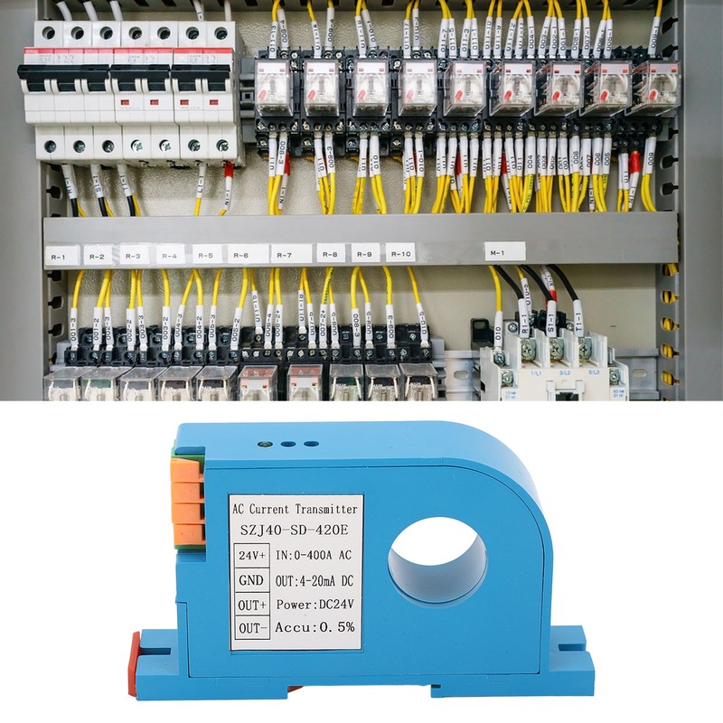 AC Current Transmitter 4‑20mA Output Single Phase AC Current Transducer