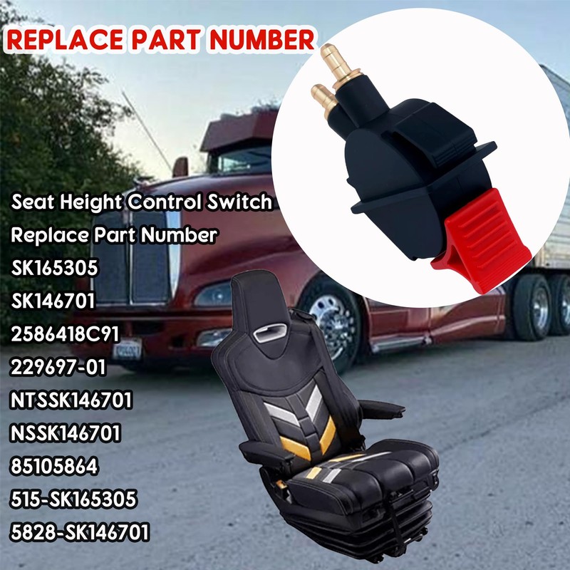 SK165305 SK146701 2586418C91 229697-01 Seat Height Adjust Air Valve Switch
