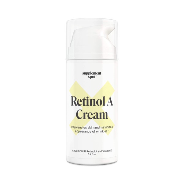 Supplement Spot Retinol Night Cream- Anti-Aging Moisturizer w/Vitamin E, Coconut & Almond Oil- Repairs Fine Lines & Wrinkles– Retinol Cream for Face for Smoother, Firmer & Younger Looking Skin
