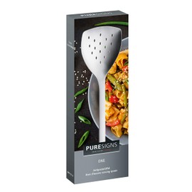 Puresigns ONE Extra Antipasto Spoon with Holes Silver