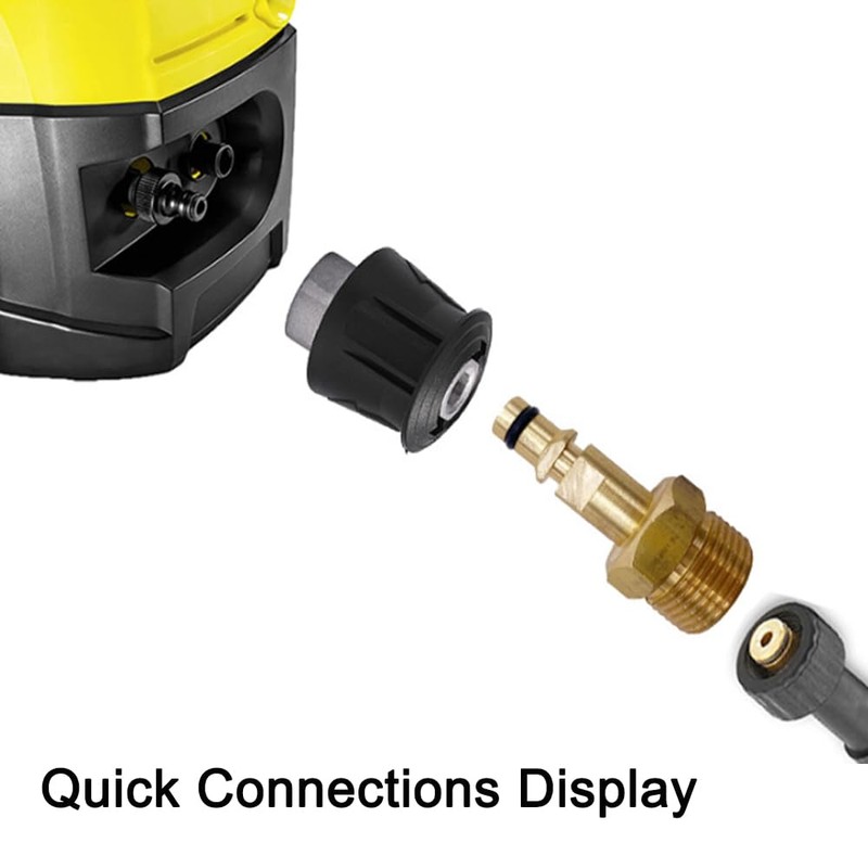 High Pressure Washer Quick Connect Adapter, Brass M22 Hose Quick