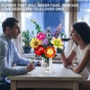 IKIDSUN Flowers Bouquet Building Sets, Artificial Flower Plants for Botanical