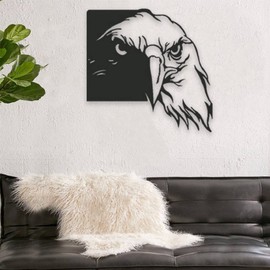 Hosoncovy Eagle Metal Wall Art Decor Iron Art Wall Decoration Metal Wall Art Metal Bird Decor Art Decor Bird Wall Art Metal Animal Wall Art Garden Hanging Decor