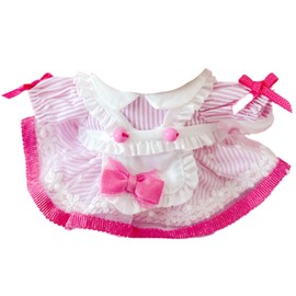 American Diner-Style Apron Dress, For 4.9 - 5.9 inches (10 - 15 cm), Pink