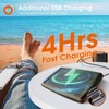 addlon 54FT Solar String Lights Outdoor Waterproof with USB Charging