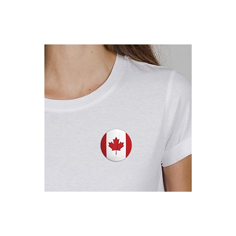Hellweg Druckerei Button Badge Canada Canada Flag North America Flag