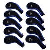 Iron Cover Set of 10 Cushion Material Zipper Type Embroidered