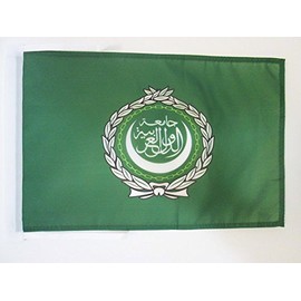 AZ FLAG League of Arab States Flag 18'' x 12'' Cords - Arab League Small Flags 30 x 45cm - Banner 18x12 in