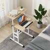 Tangkula Mobile Standing Desk, Height-Adjustable Laptop Podium Cart with Tilting