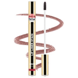 KISSIO Lip Liner, Peel Off Lip Liner, übertragungsbeständig, langlebig und wasserfest, Lippenfarbe, natürliche Make-up-Tönung, matte Oberfläche, hellbraun