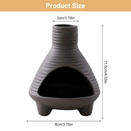 Modern Palo Santo Holder, Mini Ceramic Incense, Handmade Clay Ash Catcher