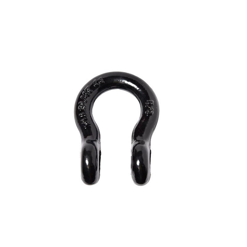2 Pack Black - Rigging 5/8" Bow Shackles D Ring