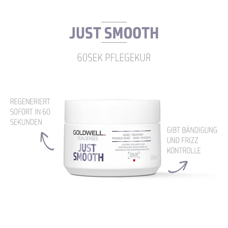 Goldwell Dualsenses Just Smooth 60 Sec Conditioner for Unruly and