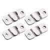 PATIKIL Flush Mount Bracket 43x19mm, 2 Pairs Interlocking Hanging Buckle