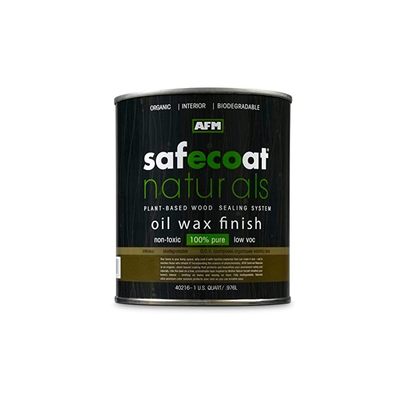 Afm Safecoat Naturals Oil Wax Finish, Clear Gallon Can 1/Case