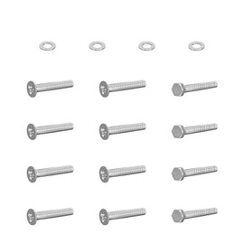 HEOHOU Golf Cart Flip Rear Seat Cushions Screw Bolts and washers Mounting Hardware Kit for Yamaha/EZGO/Club Car