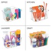 mDesign Plastic Small Office Storage Organizer Utility Tote Caddy with