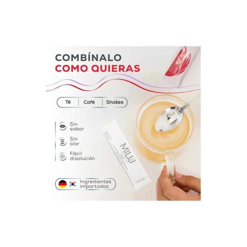 Kit Colágeno Óptimo Sin Sabor + Milu Colágeno Marino Forte