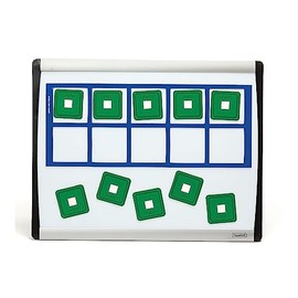 Didax Educational Resources Set UNIFIX Magnetic Ten-Frames, Multicolor, 12.5 x 5 in (211037)