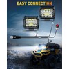 NAOEVO 4 Inch LED Pod Lights, Spot Flood LED Fog/Driving/Off