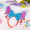 Head Band Accessory, Mouse Ears Bow Headband Glitter Party Decoration,