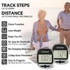 PINGKO Track Steps Multi-Function Portable Sport Pedometers Step/Distance/Calories Counter Fitness