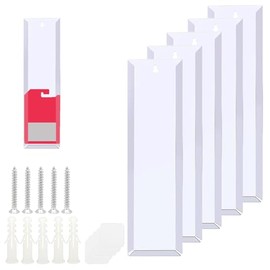 8 Pcs Clear Model Car Display Case Wall Mounted Toy Storage Holds Up to 80 Cars, Display Case for Packaged Cars, 16.7×4.4in Toy Car Organizer Wall Display Case with Adhesive and Screws (8)