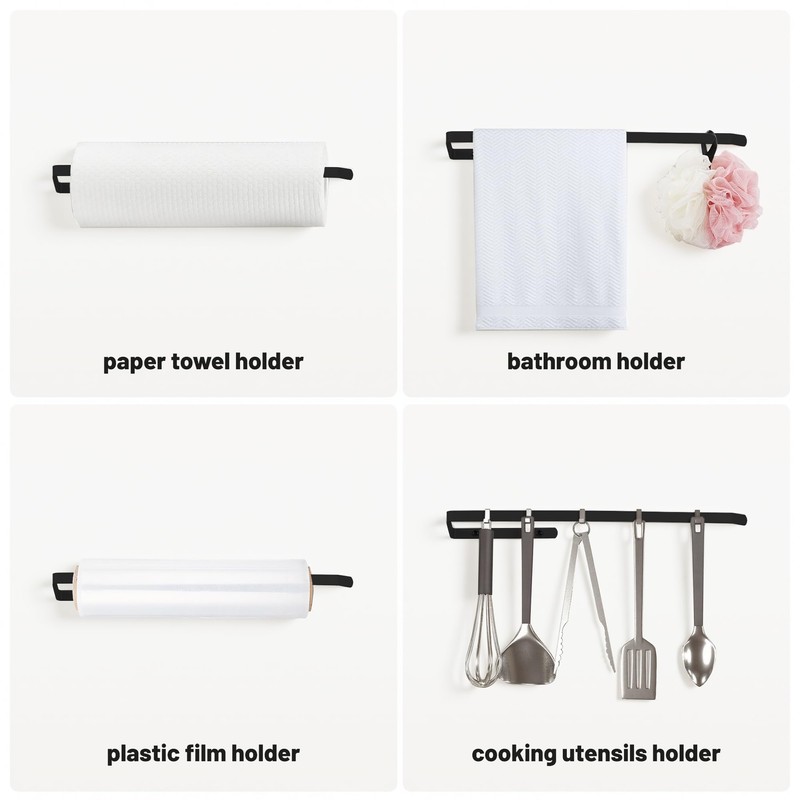 2 PCS Under Cabinet Paper Towel Holder for Kitchen,TONLEA Drilling