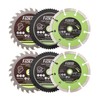 FACHLICH 4-1/2" Circular Saw Blades Set,6pcs HSS/TCT/Diamond Saw Blades for