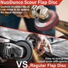 NuoDunco NuoDunco 10Pcs 180# & 320# Nylon Fiber Flap Disc
