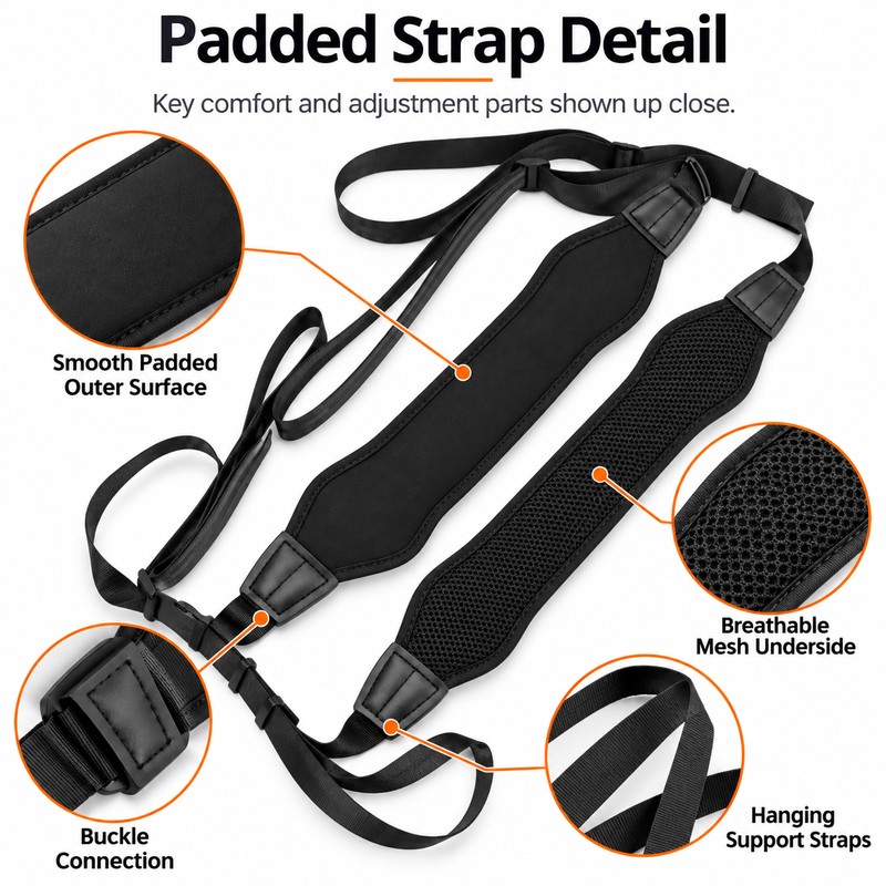 Tuba Shoulder Strap for Brass Instrument Support – Easy-Clean Carrying