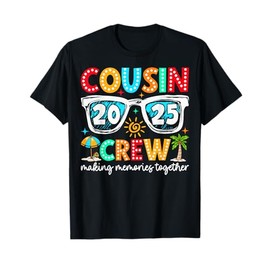 Cousin Crew 2025 Summer Vacation Beach Family Trip Matching T-Shirt