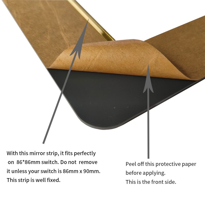 3 Count Acrylic Single Luxury Simple Modern Light Switch Surround