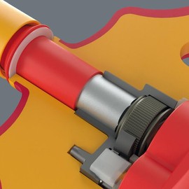 Wera 05005122001 410 i VDE B RA VDE Insulated Cross Handle Adapter Screwdriver with Ratchet Function for 3/8 Inch Sockets 3/8 Inch x 130 mm