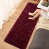 FALARK Soft Wine Red Runner Rugs for Bedroom, 2x6 ft