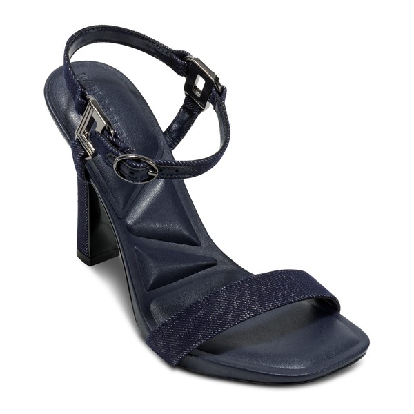 Karl Lagerfeld Women's Evening Cushioned Insole Cybil-Ankle Strap Sandal Heeled,