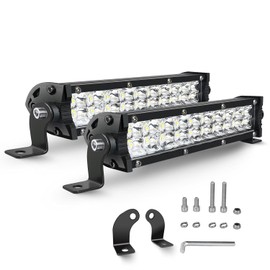 LED Light Bar Work Light 18 cm 60 W Light Bar 12 V Motorcycle LEDs Additional Headlight Bar LEDs Work Light Bar for SUV Offroad ATV UTV Tractor 4 x 4 Car Pack of 2