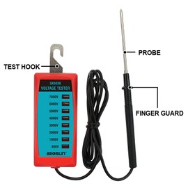 allsun Electric Fence Tester Fault Finder Neon Electric Fence Voltage Tester Horse Max 600V - 7000V GK503B