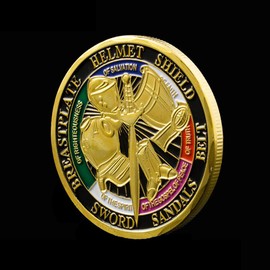 Put on The Whole Armor of God Challenge Coin Prayer Coin Collection (Single Coin)