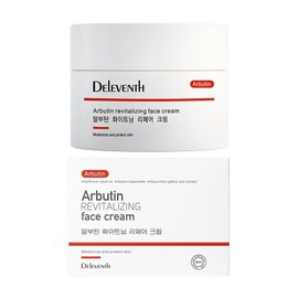 DEleventh Korean Brand α-Arbutin Revitalizing Face Cream 1.1 oz (30 g) / Vitamin C and Sodium Hyaluronate for a Bright, Even Skin Color and Deep Moisturizing