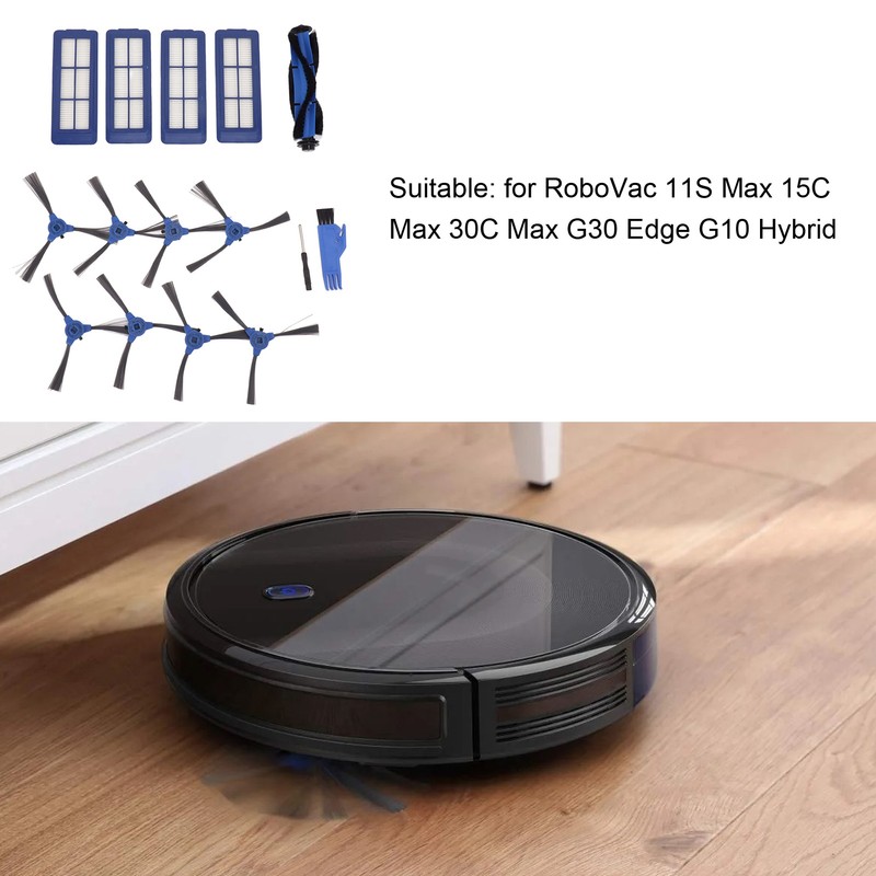 Sweeping Robot Main Side Brush Filter Screen Replacement Kit for