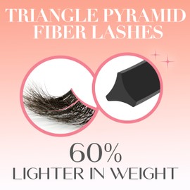 CATTITUDE 5D AM/PM False Eyelashes - Semi-Bold Volume Style, Soft Faux Mink & Ultra Lightweight, Invisible Clear Band, Easy to Apply, Reusable, Natural Everyday Look, Cruelty Free