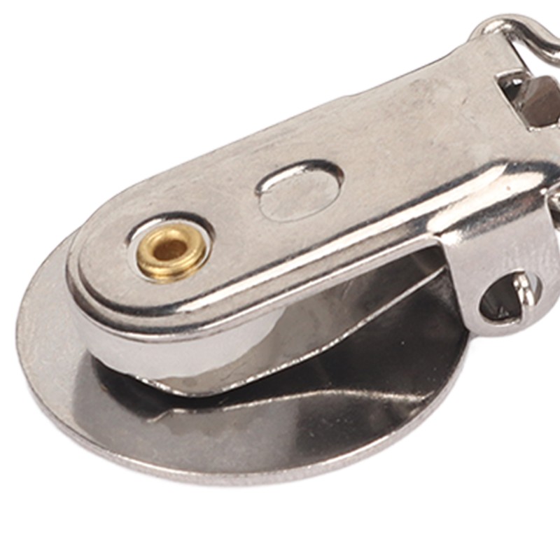 30pcs Metal Round Pacifier Clips for Toddler Rust Prevention Electroplated