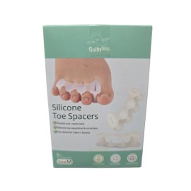 Golbylicc Silicone Toe Spacers, 2 Pairs, Unisex, Corrects Bunion, Size M